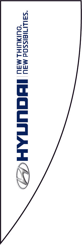 Hyundai Large Sail Flag