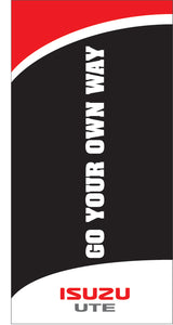 Isuzu Go Your Own Way Vertical Flag