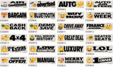 Electrostatic Windscreen Banners - Emojis